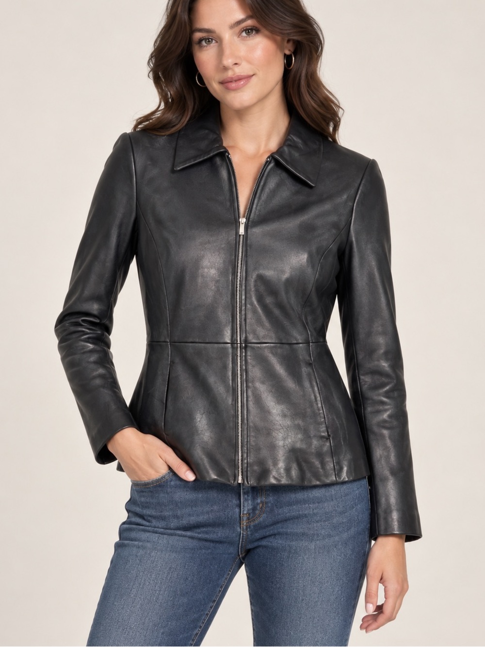 JLC New York 100% Leather Jacket
